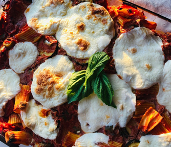 Baked Veggie Pasta recipe, dinner, healthy italian dinner, pasta, baked pasta, veggie pasta