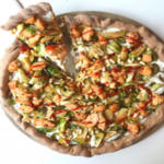 sriracha brussel sprout pizza, sriracha chicken, sriracha chicken pizza, roasted brussel sprouts
